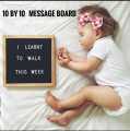 Wooden Message Letter Board for Home Decoration 10x10 and 12x12 Inches, Customizable Motivational Display. 