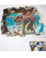 Wall Stickers Cartoon Movie Moana Maui Vaiana Wall Sticker for Girls Room.. 