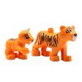 Zoo Animals Series Set Big Size Building Blocks Assemble Accessories Cute Birds Beasts Elephant Tiger Bricks Education Toys Kids. 