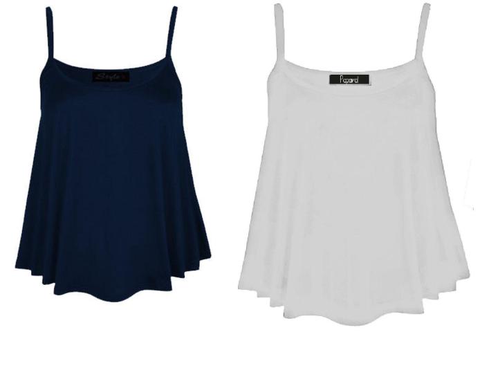 Tank Top Pack Of 2 Blue And White export quality
