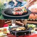 Smokeless Kitchen Grill/Kitchen + Home Stove Top Smokeless Grill Indoor BBQ, Stainless Steel with Double Coated Non Stick Surface. 