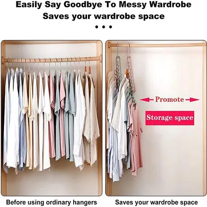 BeeKitch%C2%AE%209%20In1%20Hole%20Clothes%20Hanger%20Multi-Function%20(%20Pack%20of%206)%20-%20Image%203
