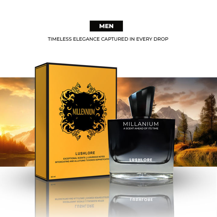 LUSHLORE Millennium - Eau de Parfum | Timeless Fragrance for the Modern Era Scent | Men's Top Choice Perfume | 50ml