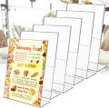A4 Size Acrylic Sign Table Stand and Menu Holder for Advertising and Display. 