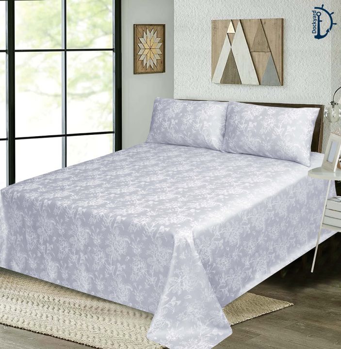 Jacquard%20King%20Bedsheet%20Set%20-%20Bed%20Sheets%20with%20Pillowcase%20-%20KING%20BED%20(102%20x%2094%20Inches)%20-%20Image%207