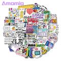 Amamia Cartoon Stickers Math Notation Water Cup Suitcase Skateboard Motorcycle Stickers. 