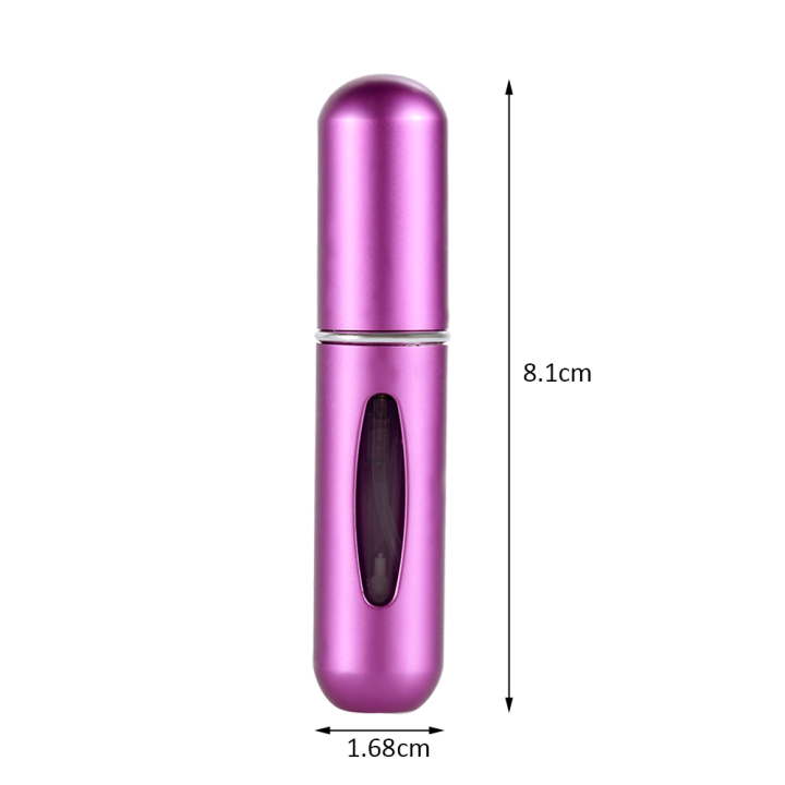 8ml Portable Mini Refillable Perfume Atomizer Bottle With Spray Scent Pump Empty Cosmetic Containers Spray Atomizer Bottle For Travel and Multicolor New