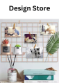 Large Wall Grid Home Décor Metal Grid wall hanging Office Storage and Organizer Photo grid Plant Hanging Minimalistic Aesthetic Desk Decorations. 