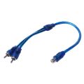 3 pcs Audio connection for 1 RCA female to 2 RCA male adapter splitter Cable. 