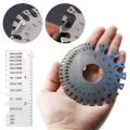New Stainless Steel for Non-ferrous Wire and Metal Round Diameter Gage Thickness ruler 0.3125"-0.007" Scale Thickness Measuring Gauge. 