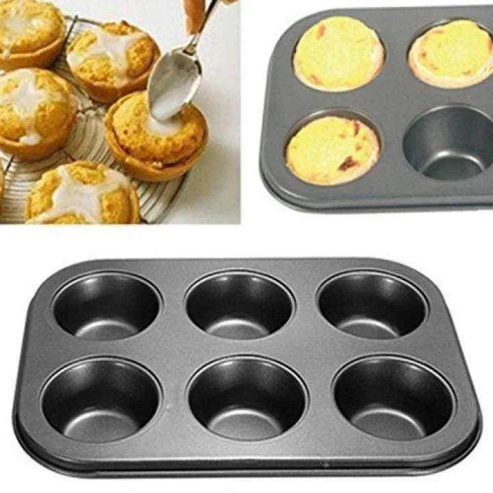 6%20Cupcake%20Muffin%20Baking%20Tray%20Non-Stick%20Mould%20with%20Baking%20Cups%20-%2050%20Pcs%20-%20Image%206