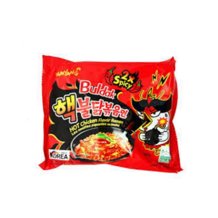 Ramen Buldak 2x Spicy Hot Chicken Flavor Noodles Red 140g 1pc