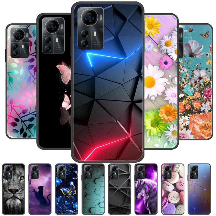 For ZTE Blade A72s Case Black Cover Shockproof Silicone Soft Back Cases For ZTE Blade A72s Phone Case A 72s A72s Lion Wolf Shell