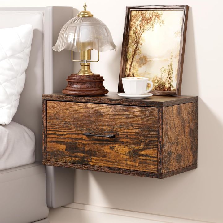 Modern & Versatile Bed Side Table, Floating End Tables for Living Room, Sofa Side Table for Living Room, Bed Side Table