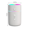 AZTHRONE 220ML Cup Humidifier Mini Portable Car Home Humidifier USB Fine Spray Adjustable Timing Humidifiers Humid Essential Oil Diffuser Aromatherapy Cup Humidifiers With Colorful Atmosphere Lights. 