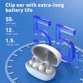 ARMICO Wireless Earbuds Ear Clip Air Conduction Headphones Bluetooth 5.3 Earbuds Noise Cancelling 55 Hours Long Battery Life Small Open Ear Earbuds IPX5 Waterproof Mini Open Ear Headsets for Sports Running Cycling Workout. 