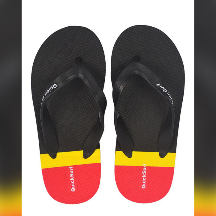 Tri Color - Flip Flop - 6033 - Black / Red / Yellow