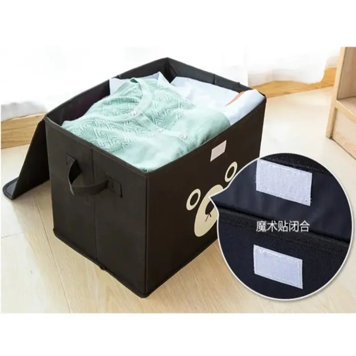 Panda%20Design%20Folding%20Storage%20Bins%20%7C%20Quilt%20Basket,%20Kid%20Toys%20Organizer,%20Cabinet%20Wardrobe%20Storage%20Bags%20%7C%20Large%2016X15.5%20Inches%20%7C%20Stylish%20&%20Durable%20Non-woven%20Fabric%20(75%20Gram)%20%7C%20Organize%20in%20Style%20-%20Image%204