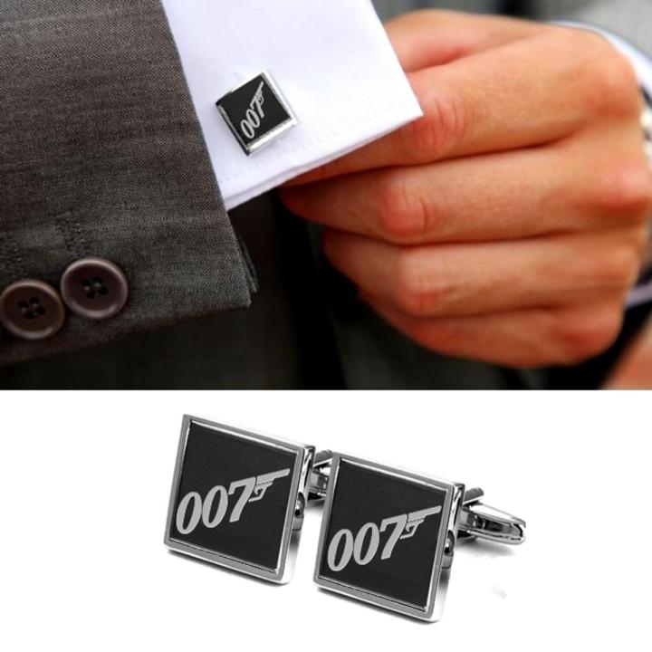 James Bond 007 Engraved Metal Cufflinks