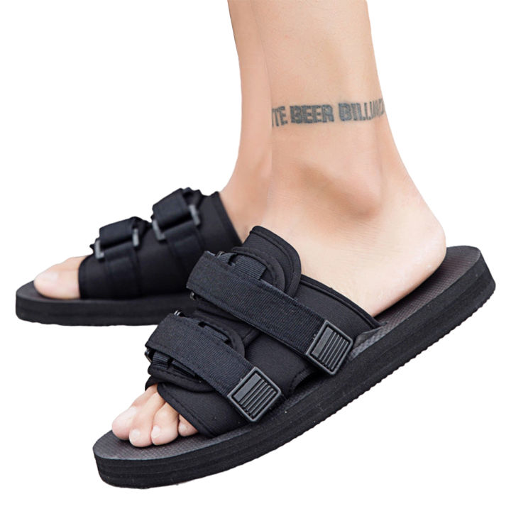 OIMG Men Women Unisex Beach Sandals Light Weight Shoes Double Strap Adjustable Slipper Man Sandal