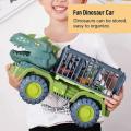 Big Dinosaur Car Truck Telur Dinosaur Set Jurassic Toys With 10 Extra Cars. 