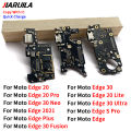 For Moto Edge 20 Lite Pro Edge 30 Fusion Neo USB Port Charger Dock Plug Connector Charging Board FLex Cable Mic Microphone Board. 