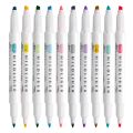 20 Color ZEBRA Set Mildliners Variations Highlither Mildliner Double-Sided Stationery Drawing Marker. 