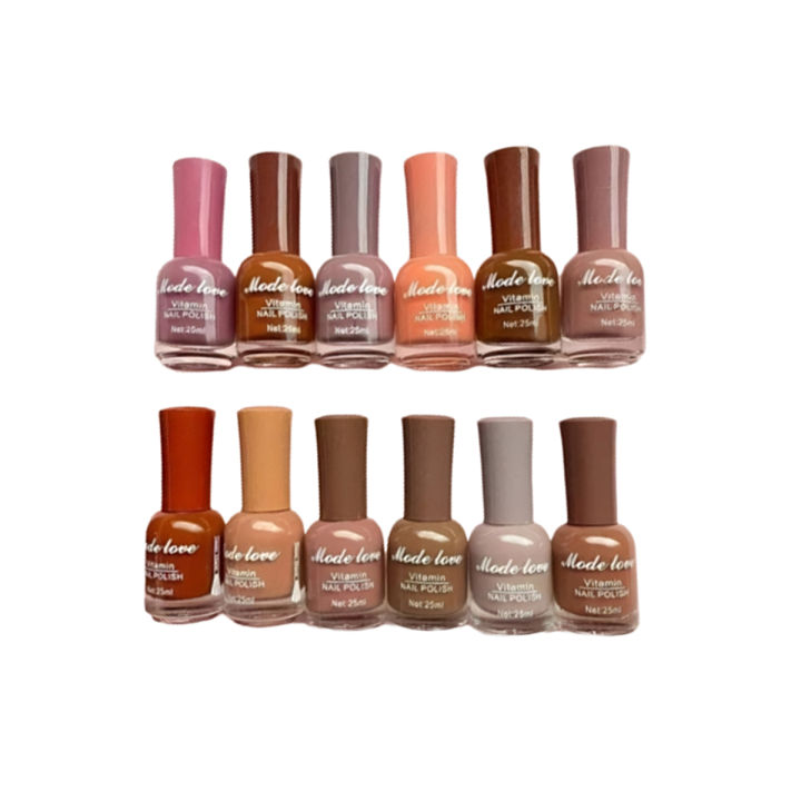 Mode Love Nude Nail Polish Permanent Light Amazing Colors Series (1pcs)