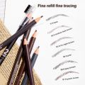 Ultra Thin Beginners 2Pcs Beauty Salon Waterproof Eyebrow Artifact Sweat-proof Cosmetics Draw Line Tearing Eyebrow Pencil Makeup Tools Lip Tattoo Pen Eyebrow Enhancer. 