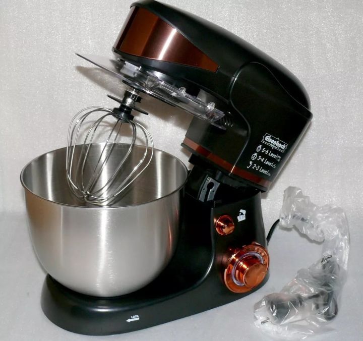 Dough Kneading Machine - Kitchen Dough Machine - Atta Gondhnay Wali Machine - Flour Kneader - Roti Dough Maker - Stand Mixer for Baking - Pizza Dough Maker - Bread Kneading Machine -  - Electric Dough Mixer - Eisenbach SC-263 2000W 6.5L Kitchen Mixer