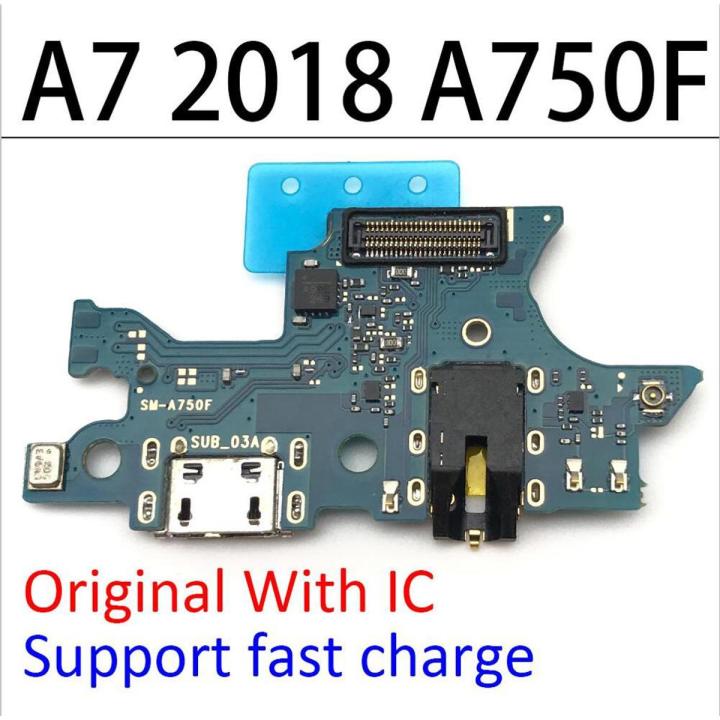 【2023】 Original New USB Charging Port Connector Board Flex Cable With Mic Microphone For Samsung A7 2018 A750F Replacement Parts