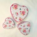 Set of 3 Jewellery Box | High Quality 3 Heart Shaped Boxes for Women. 