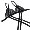 Swimwear Micro Bikini Openwork Lace Swimsuit Solid Swimwear lingerie Women's Erotic Underwear Bikini Set. 