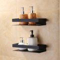 Pack Of 2 Wall Mount Washroom Accessories Storage Metal Bar Shelf / Rack / Organizer. 