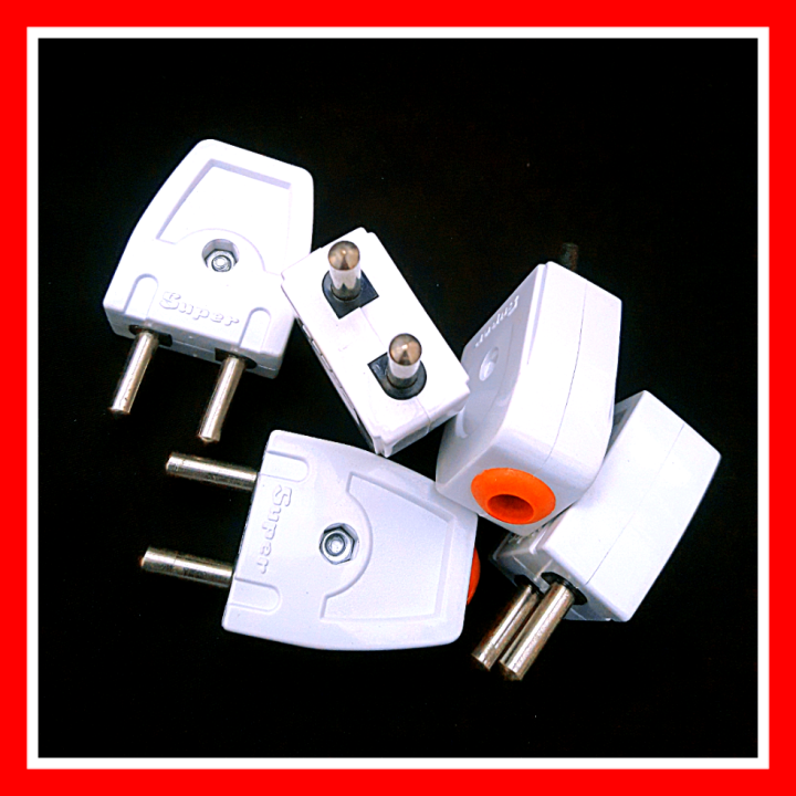 5%20Pcs%20Two%20Pin%20Plug/Two%20Pin%20Shoe%20Superior%20Quality%20ABS%20Plastic%20-%20Image%203