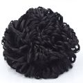 Synthetic Hair Bun - Black. 
