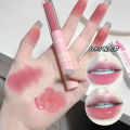 SHAQINUO Youth Time Double Head Lip Glaze Mirror Water Gloss Matte Velvet Lipstick Domestic Beauty. 