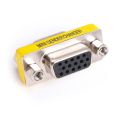 DB15 15 Pin VGA Female to Female for Joint Serial Port VGA Connector Adapter VGA Gender Changer, 15 Pin DB15 VGA Mini Gender Changer Adapter VGA Connector Male To Female Adapter. 