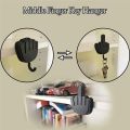 Retractable Middle Finger Hook Key Holder Wall Clothes Hanger Room Decoration Punch-Free Sticky Hook Self Adhesive Hooks as Gift. 