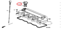 OIL CAP HONDA CITY 2003-2023 & CIVIC 2001-2023. 