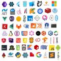 10/15/30 Pcs Cool Programming Language Stickers - Java, JS, PHP7, Python, Vuejs, C, Logo - for Laptop and Phone DIY - JangoMango Store. 