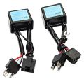 XHHDQES LED Headlight Polarity Converter Fault Eliminator Decoder HID H4 Xenon Lamp Positive and Negative Converter-White. 