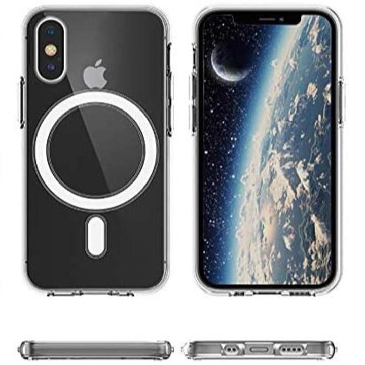 Apple iPhone X Series Magnetic MagSafe Compatible Protective Clear TPU Transparent Case