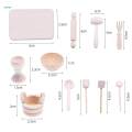 11x 1/12 Scale Baking Set Life Scene Doll Accessories Decoration Wooden Kitchen Utensils for Dining. 
