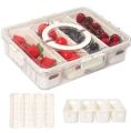 Small Snackle Container Lunch Box, Air-Tight Square Snack Container Snackle Box With Handle. 