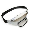 【happy one】Fashion Women Girls Waist Fanny Pack Belt Bag Pouch Bag Travel Sport Small Purse Black Pink Silver Yellow Purple. 