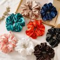 PREMIUM Silk Satin Scrunchies, Pack of 3, Elastic Hair Bands for Girls,. 