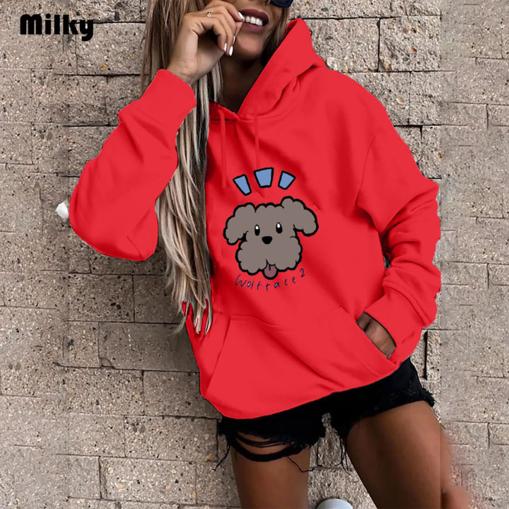 Yuri on Ice Hoodies Spring/Autumn Cute Poodle Print Hoodie Kawaii Dog funny hip hop Clothes Winter Sweatshirt Dropshipping