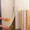 Wood Grain Self-Adhesive Vinyl Wrap Furniture Film Stickers. 
