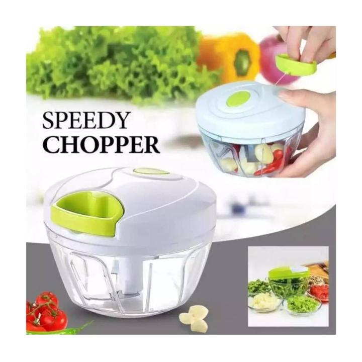 Multifunctional Ultra Heavy Speedy Manual Food Chopper Machine Turbo Cutter Chops Everything, Nuts, Herbs, Fruits, Meats, Onion, Garlic-Best Mixer Shredder Blender High Quality Kitchen Tool-Durable